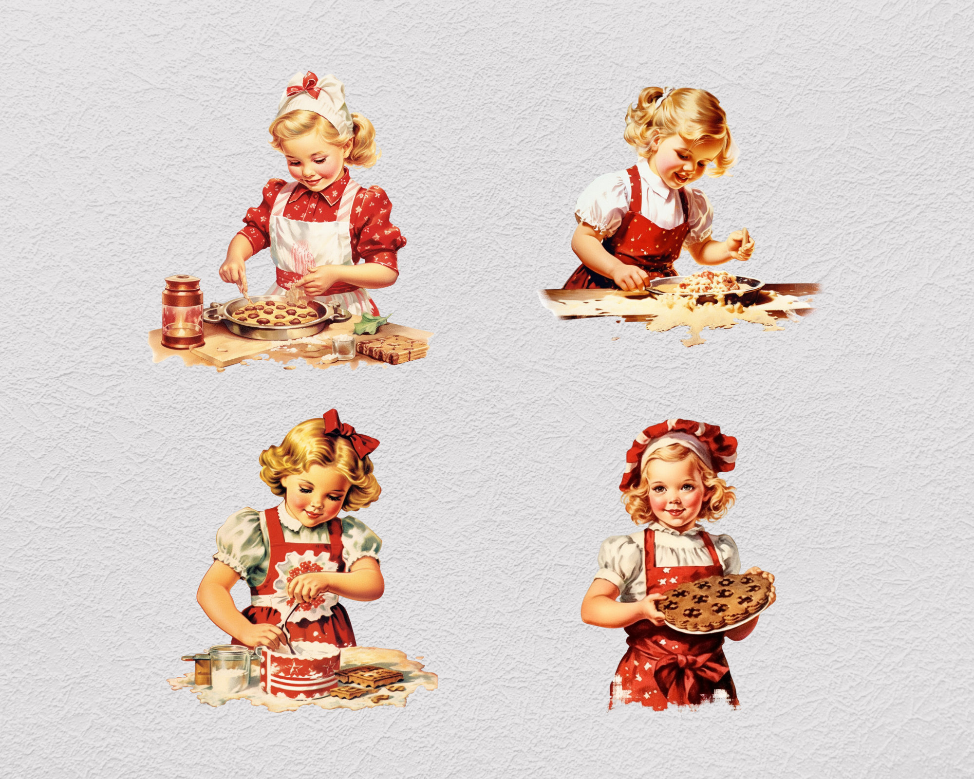 Vintage Baking Clipart PNG, Baking PNG, Bake Clip Art, Scrapbook, Junk ...