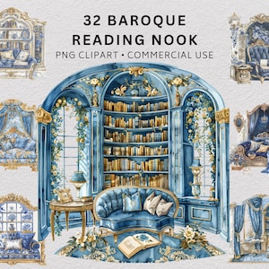 Reading Nook Clipart, Books Clipart, Cozy Clipart, Vintage Brown Pile of Books, Cottagecore Clipart, Reading, Bookworm, Commercial Use PNG