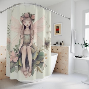 Tranquil Meadow Sprite Shower Curtains