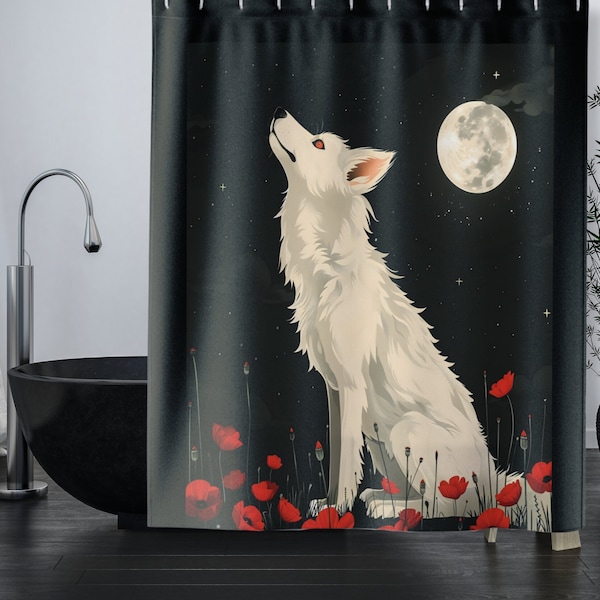 Moonlit Majesty Shower Curtains