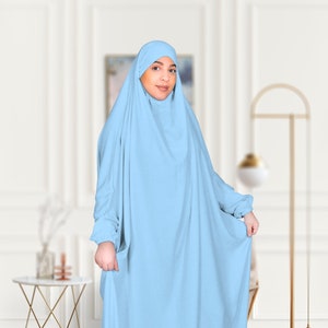 Abaya Prayer Clothes for Women Muslim Prayer Dress Islamic Jilbab Eid Formal Dress