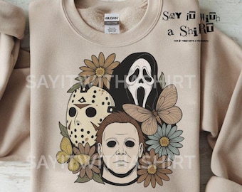 Floral Slashers PNG | Horror Butterfly Aesthetic | Killer Bouquet Digital Download