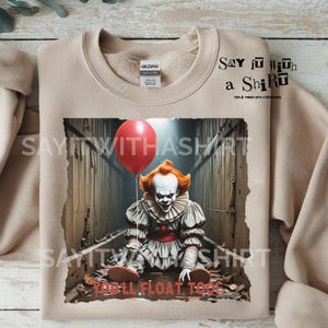 Clown PNG: Du wirst auch schweben, Horror Halloween Clipart (digitaler Download)