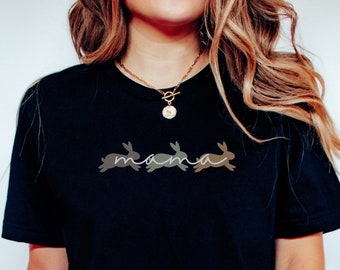 Rabbit Mama Shirt, Cute Rabbit Owner T-shirt, Rabbit Mama Tshirt Pet Owner Gift Tee, Bunny Mom, Bunny Mom Shirt, Rabbit Mom Gift