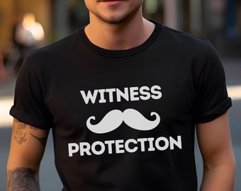 Witness Protection Halloween Costume, Funny Shirt Costume, Trick or Treat T-Shirt, Easy Halloween Costume Shirt, Costume Party Tee