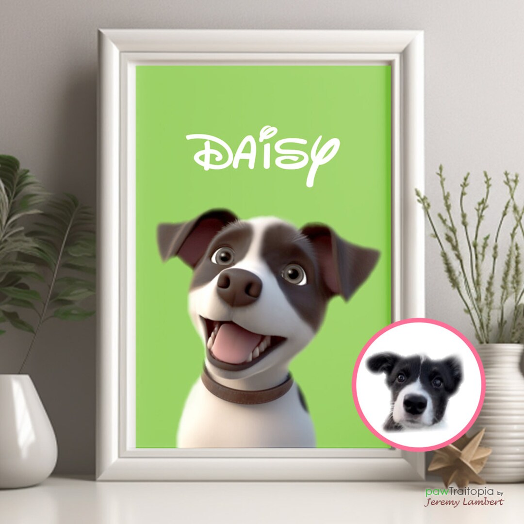 Personalized Pet Portraits Paintings & Cartoon Art Etsy