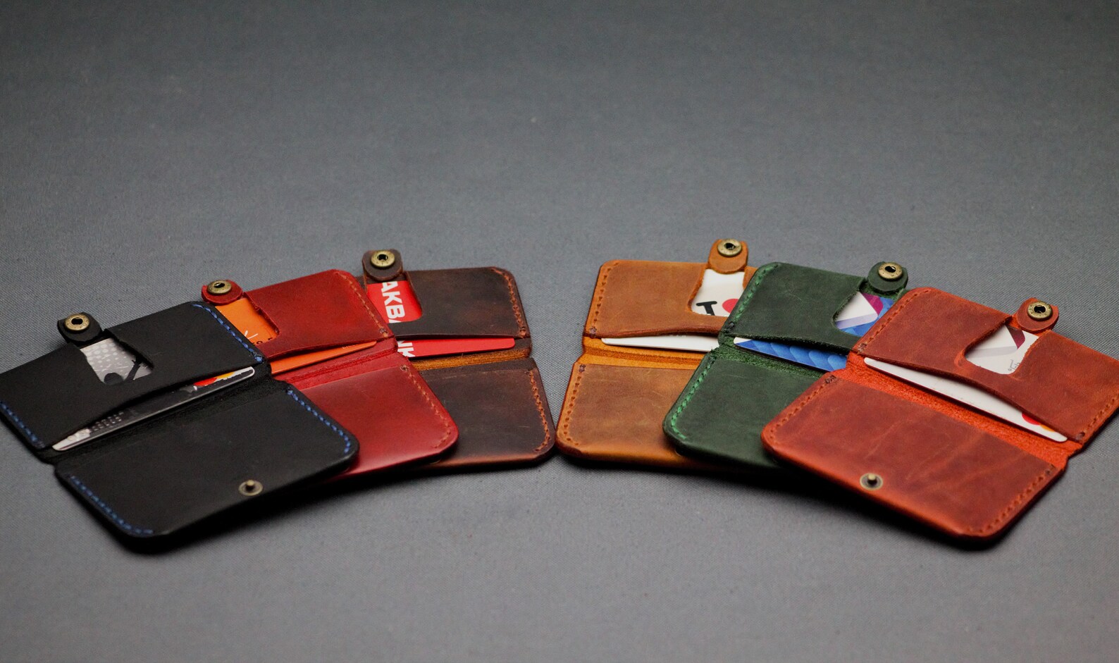 Wallet with pocket and tab in Brown main image 0