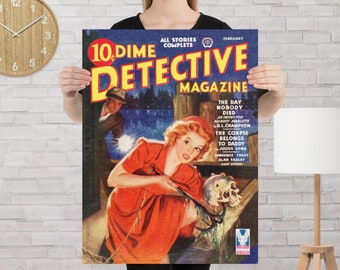 Dime Detective Feb 1944 Poster