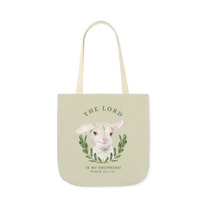 Christian Tote Bag - Psalm Shopper Bag - The Lord is my Shepherd