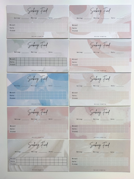 A6 Sinking Fund Tracker
