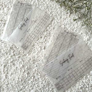 A6/A7 transparente Sinking Funds Tracker oder Budget Sheet laminiert