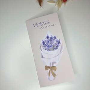 Klappkarte Violet Dreams A6 Umschlagmethode