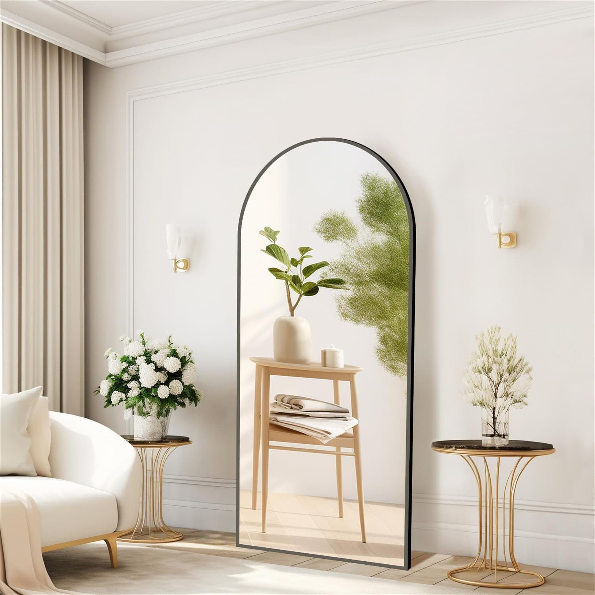 Full Length Mirror 57x20, Free Standing Wall Mirror Leaning or Hanging