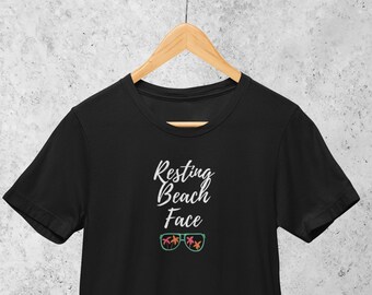 Ruhe Strand Gesicht T-shirt