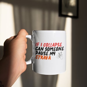 Strava Becher, Strava-Kaffeebecher, Läuferbecher Geschenk, Radfahrer Geschenk Geschenk, Strava-Laufgeschenk, Fahrradbecher, Radsportgeschenke, Strava-Geschenk