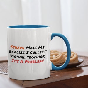 Strava Becher, Strava-Kaffeebecher, Läuferbecher Geschenk, Radfahrer Geschenk Geschenk, Strava-Laufgeschenk, Fahrradbecher, Radsportgeschenke, Strava-Geschenk