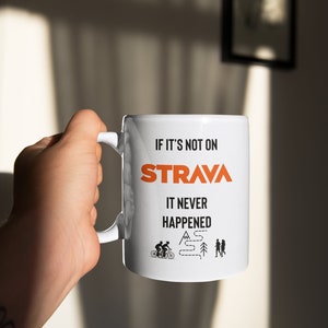 Strava Becher, Strava-Kaffeebecher, Läuferbecher Geschenk, Radfahrer Geschenk Geschenk, Strava-Laufgeschenk, Fahrradbecher, Radsportgeschenke, Strava-Geschenk