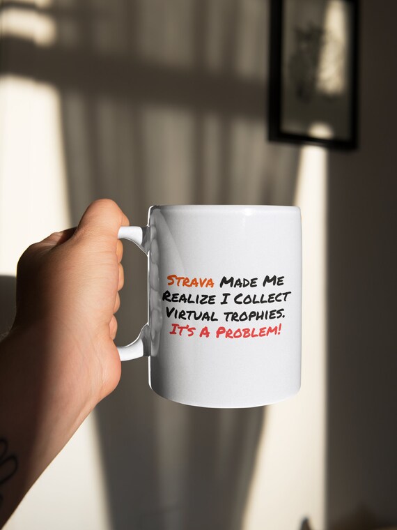 Strava Mug, Strava Coffee Mug, Runner Mug Gift, Cyclist Present