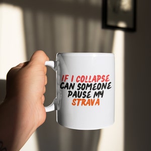 Strava Becher, Strava-Kaffeebecher, Läuferbecher Geschenk, Radfahrer Geschenk Geschenk, Strava-Laufgeschenk, Fahrradbecher, Radsportgeschenke, Strava-Geschenk