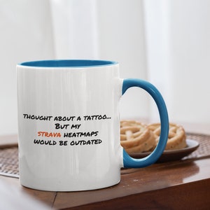 Strava Becher, Strava-Kaffeebecher, Läuferbecher Geschenk, Radfahrer Geschenk Geschenk, Strava-Laufgeschenk, Fahrradbecher, Radsportgeschenke, Strava-Geschenk