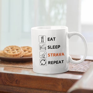 Strava Becher, Strava-Kaffeebecher, Läuferbecher Geschenk, Radfahrer Geschenk Geschenk, Strava-Laufgeschenk, Fahrradbecher, Radsportgeschenke, Strava-Geschenk
