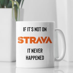 Strava Becher, Strava-Kaffeebecher, Läuferbecher Geschenk, Radfahrer Geschenk, Strava-Laufgeschenk, Fahrradbecher, Radsportgeschenke, Strava-Geschenk