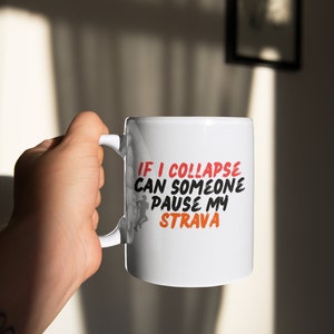 Strava Becher, Strava-Kaffeebecher, Läuferbecher Geschenk, Radfahrer Geschenk Geschenk, Strava-Laufgeschenk, Fahrradbecher, Radsportgeschenke, Strava-Geschenk