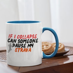 Strava Becher, Strava-Kaffeebecher, Läuferbecher Geschenk, Radfahrer Geschenk Geschenk, Strava-Laufgeschenk, Fahrradbecher, Radsportgeschenke, Strava-Geschenk