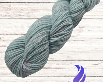 Hand Dyed Wool Yarn - Worsted - Cloudy Sky