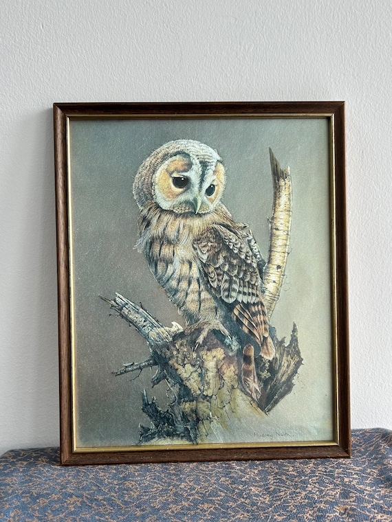 【1970s USA vintage】owl wall deco フクロウ　ペア 1970s USA vintage】owl wall deco フクロウ ペア