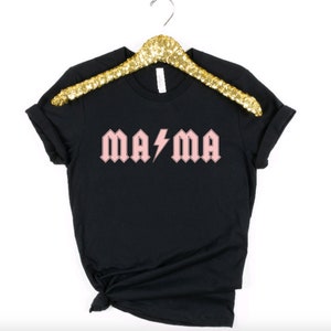 ACDC Mama T-Shirt | ACDC Mama Shirt | ACDC Schriftart | Mama Shirt | Bella Canvas