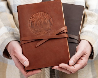 Benutzerdefinierte Leder Journal Geschenk für Ihn, Monogramm Handgemachtes Tagebuch 3. Jahrestag Geschenk für Ehemann, Schreiben Leder Notizbuch, Journal für Männer