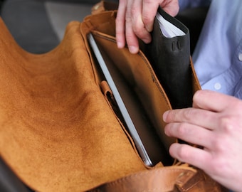 Leder-Businesstasche für Männer, personalisierte Bürotasche für Laptop, Schul-Ledertasche, individuelle Leder-Computertasche, Valentinstagsgeschenk für ihn
