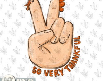 So very thankful PNG, turkey Thanksgiving, Christian religious, pumpkins Hand Drawn Sublimation design, Digital Download custom Printable