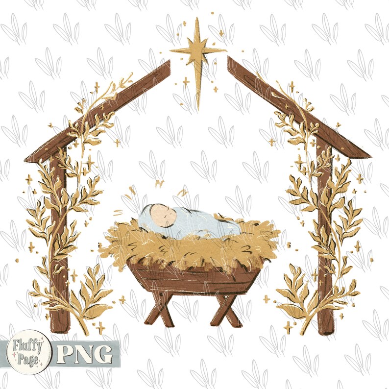 Baby Jesus in Manger PNG, Christian Christmas, Jesus is the Reason ...