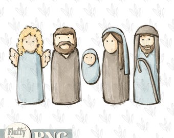 Nativity PNG, Oh come let us adore Him, Christian Christmas, baby Jesus manger,  Hollidays, Hand Drawn, Sublimation design, custom Printable