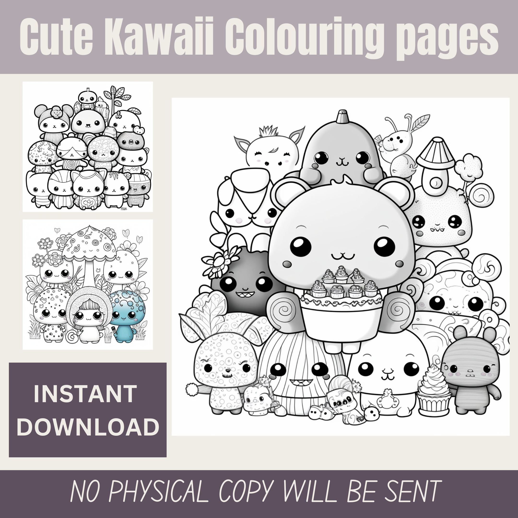 Kawaii Coloring Pages, Kawaii Colouring Pages, Cute Kawaii Colouring ...