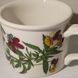 Vintage Portmeirion Botanic Gardens Heartsease Becher-Schale Keramik England