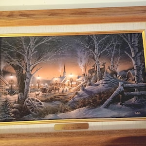 1994 Terry Redlin &#39;Night On The Town&#39; Wood Framed And Matted Limited Edition