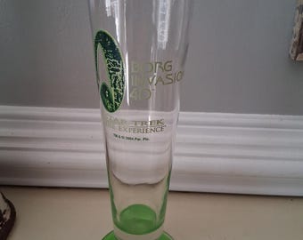 2004 Star Trek The Experience Borg Invasion 4D Las Vegas Pilsner Beer Glass
