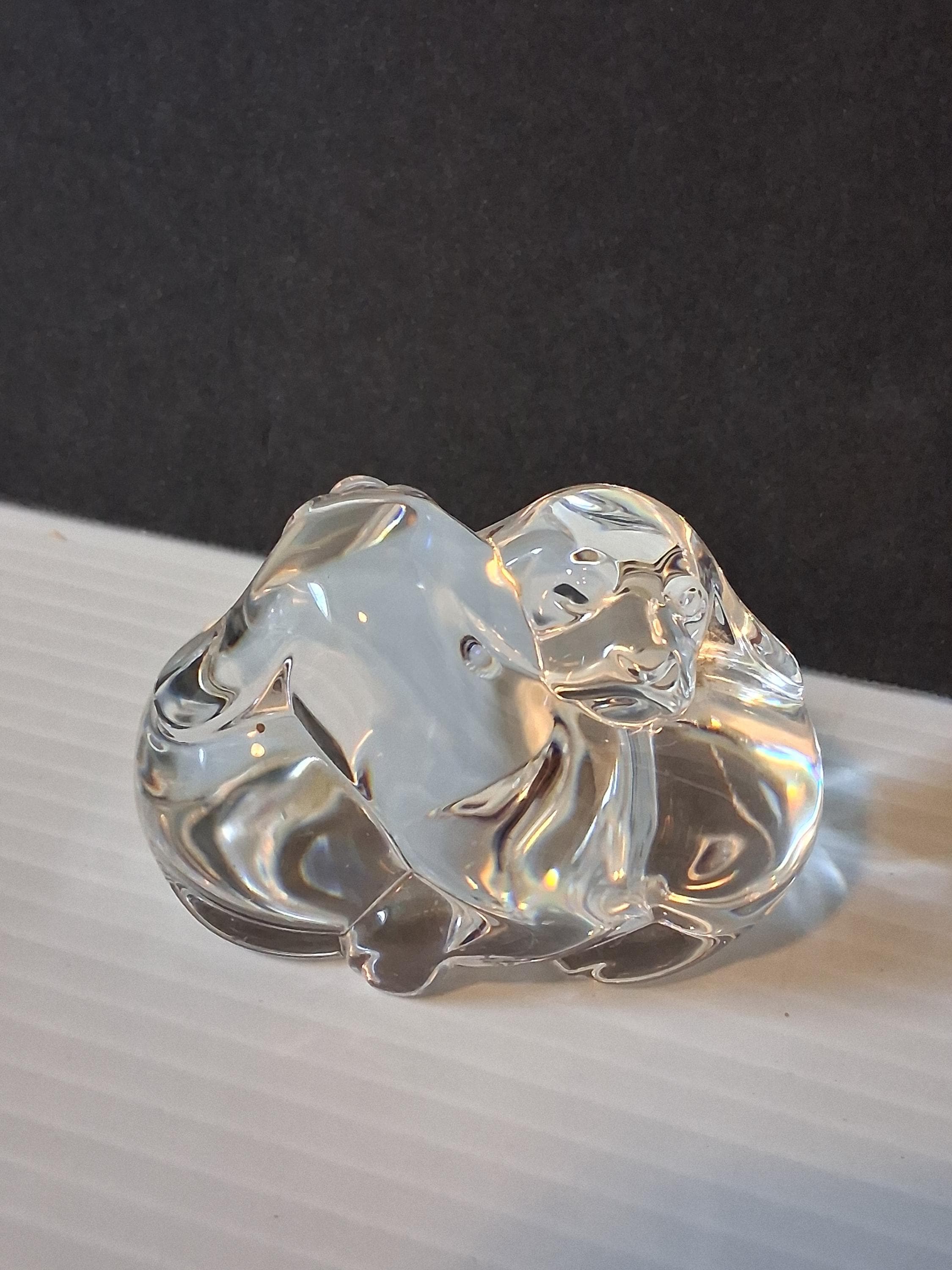 ☆スチューベン グラス ペーパーウェイト☆ スチューベン ガラス 豚 ペーパーウェイト; スチューベン 豚