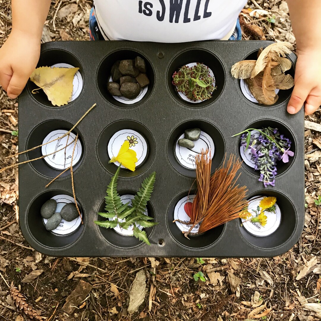 Muffin Tin Scavenger Hunt and Mandala Maker Sheets Etsy