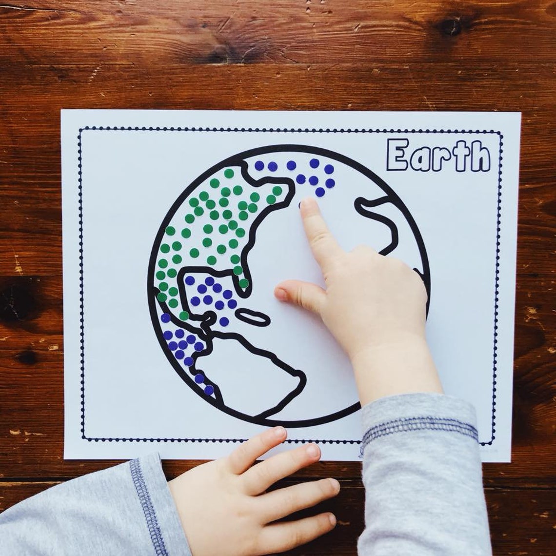 Earth Day Playdough and Loose Parts Mats Etsy