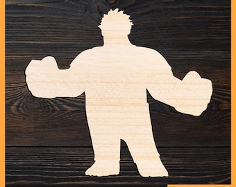 Recorte de madera de Ralph el Demoledor, figuras de Disney para manualidades