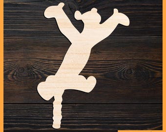 Tigger Cutout, Unfinished Wood Disney Character Shape