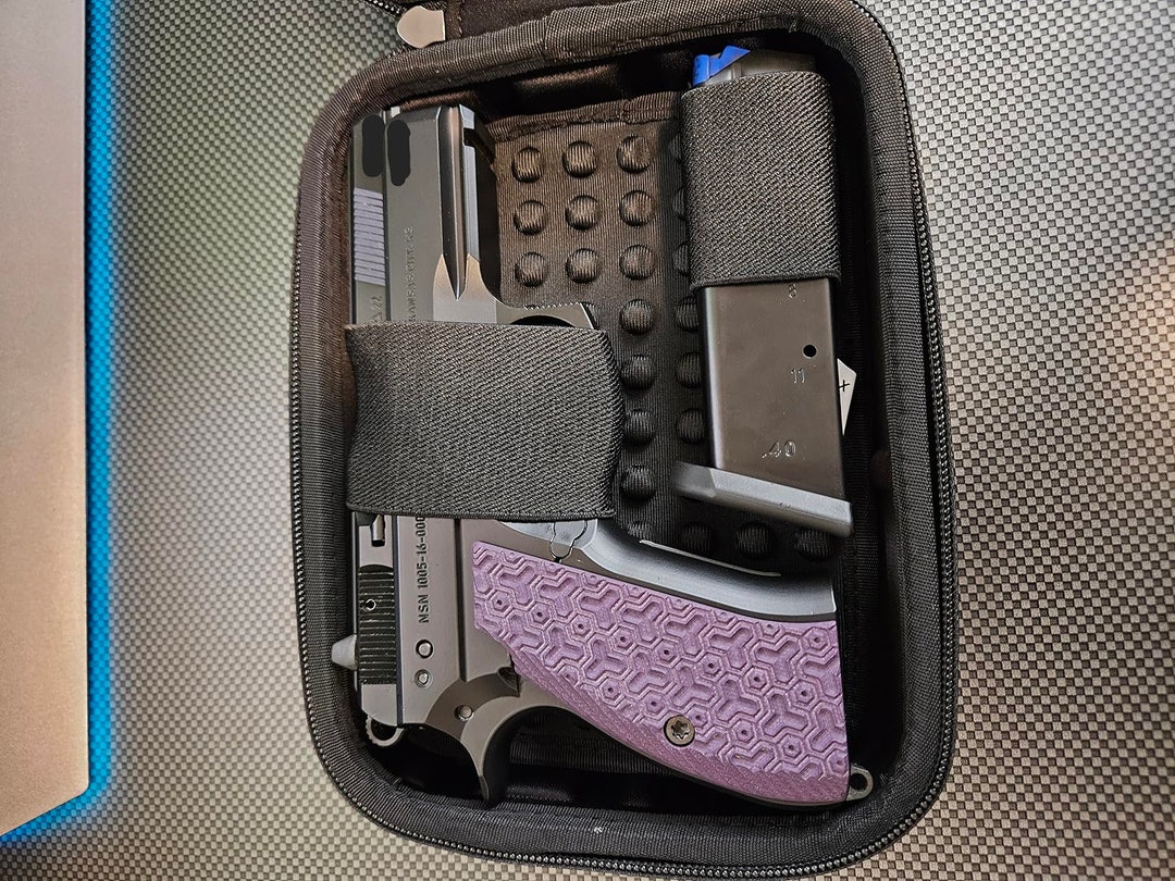 Luxury Concealed Carry Locking Pistol Case Gun Case Portable Etsy