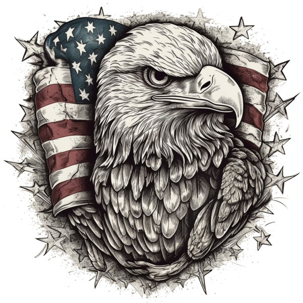 Patriotic Eagle American Flag | Eagle Png | Patriotic png | Eagle American Flag | Eagle with American Flag Png