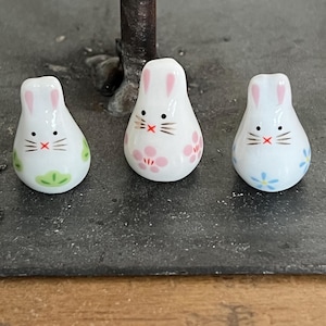 Bunny Beads/Ceramic Rabbit Beads for Jewelry Making