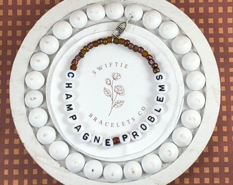 Champagne Problems Bracelet w/Champagne Glass Charm