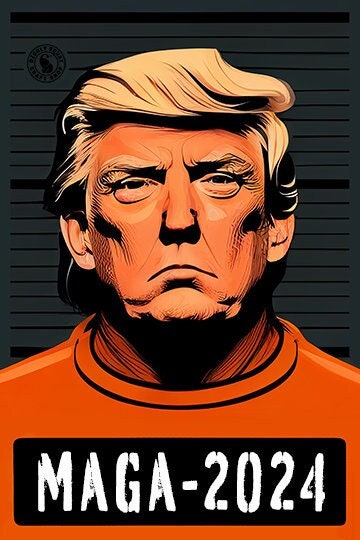 Donald Trump Mugshot — Digital Art — Instant Download - Etsy